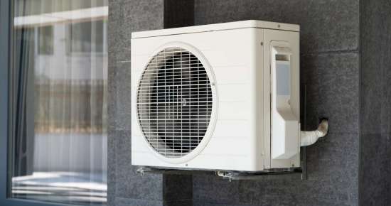Air Conditioner And Heat Pump. Split HVAC System Unit